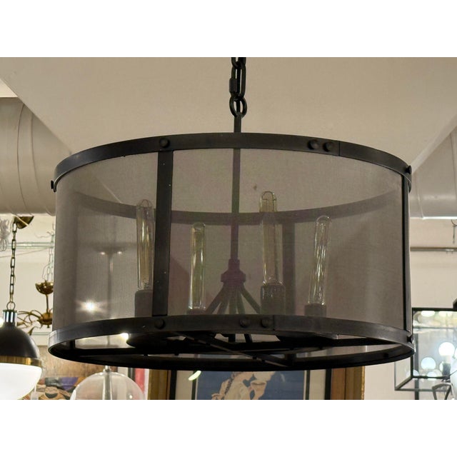 Design Plus Gallery presents the Riveted Mesh Round Chandelier by Jefferson Mack for Restoration Hardware. This circular...