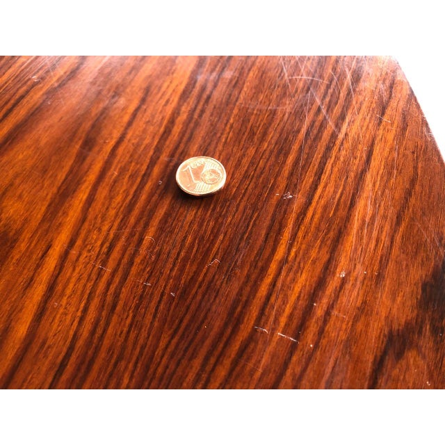Mid-Century Round Extendable Dining Table with Butterfly Leaf, 1960s For Sale - Image 6 of 18