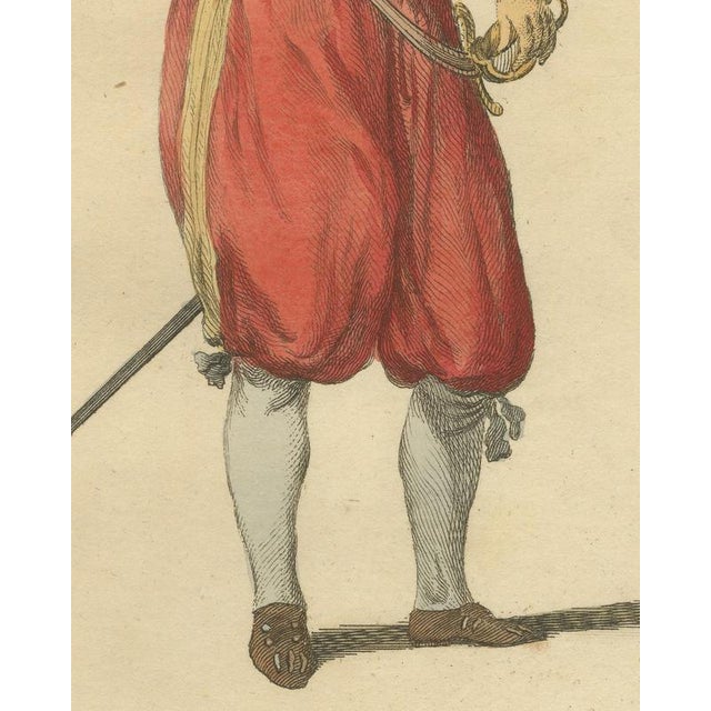 18th Century Jeffreys, Prince of Orange in 1572 in Armor, 1757, Engraving For Sale - Image 5 of 8