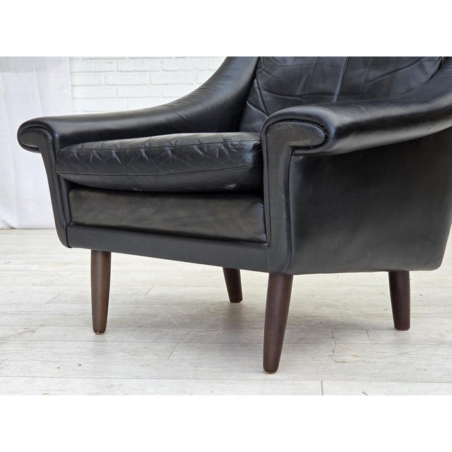 Vintage Danish Highback Chair by Aage Christensen, 1960s For Sale - Image 16 of 18