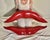 Large modern luscious, 3-D sexy red lips wall decor, hand-created and designed by artist Brain M. Chalker (BMC STUDIO)...