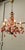 Large French Chandelier Hung with “Lipstick” Red Teardrops This is an amazing piece, the dark gilded toleware frame is...