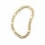 Modern Italian 14k Yellow Gold Gold Figaro Chain Bracelet 9" Long For Sale - Image 3 of 7