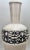 Monumental Boho Chic Moroccan Off White & Black Pottery Floor Vase or Urn For Sale - Image 4 of 9