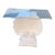 Mid 20th Century Sea Shell Console Table in the Manner of Groult Gloss White For Sale