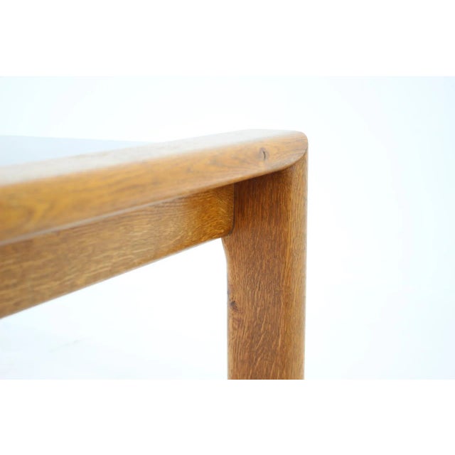 Wood Oak and Glass Coffee Table, Finland, 1960s For Sale - Image 7 of 9