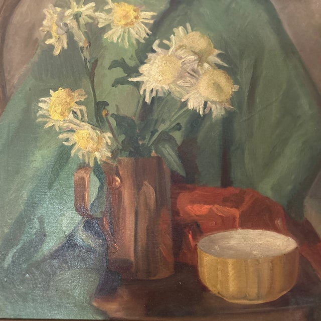 1950s Mid 20th Century Framed Still Life Painting For Sale - Image 5 of 12