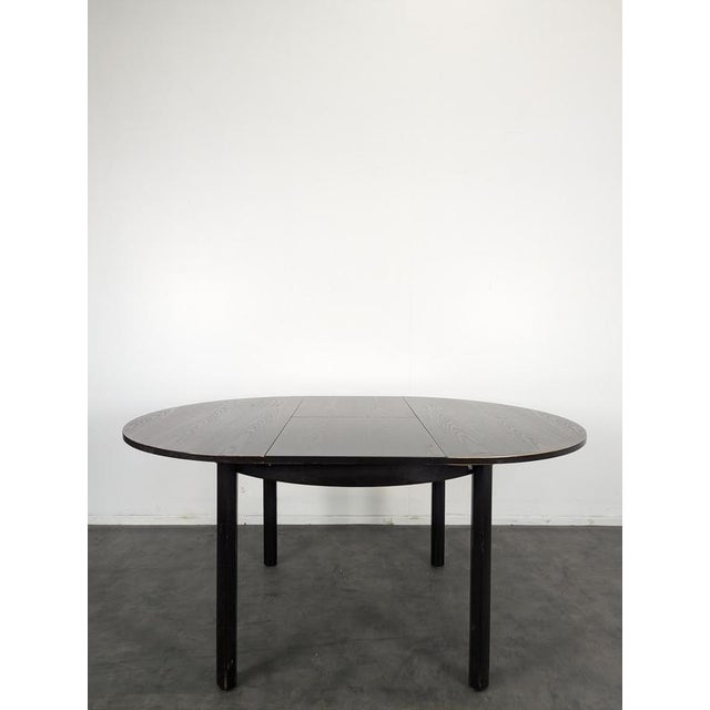 Modern Black-Stained Oak Table For Sale - Image 10 of 11