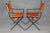 Art Deco Set 4 Art Deco Style Metal and Leather Armchairs in the Manner of Jacques Adnet For Sale - Image 3 of 16