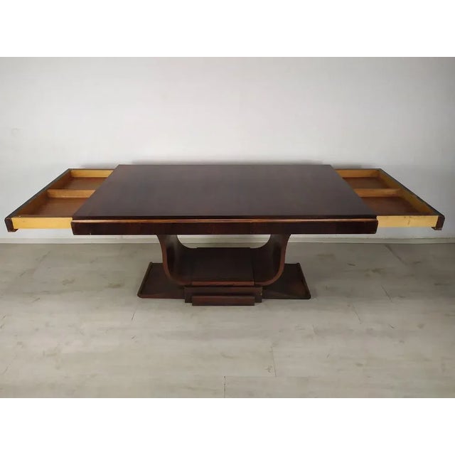 Art Deco Walnut Cradle Table For Sale - Image 4 of 18
