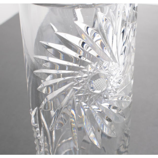 Saint Louis France Etched Crystal Tumbler Vase For Sale - Image 11 of 11
