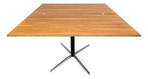Mid-Century Adjustable Dining or Coffee Table in Nutwood Veneer and Chrome by Wilhelm Renz, 1975