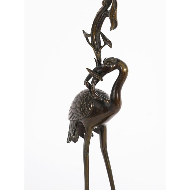 Antique Japanese Bronze Pricket Candlesticks, 19th Century, Set of 2 For Sale - Image 4 of 18