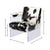 Black and White Cowhide and Lucite Armchair For Sale - Image 12 of 12