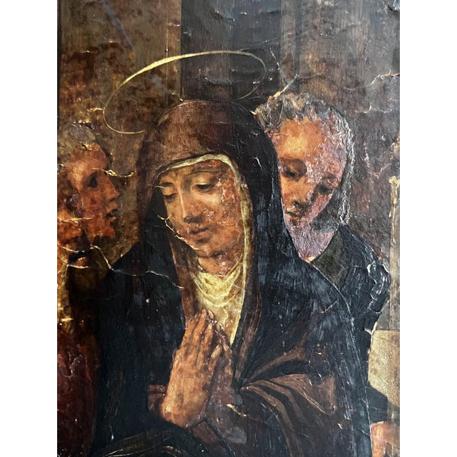 Spanish School Artist, The Presentation of the Virgin in the Temple, 1550, Oil Painting For Sale - Image 3 of 12