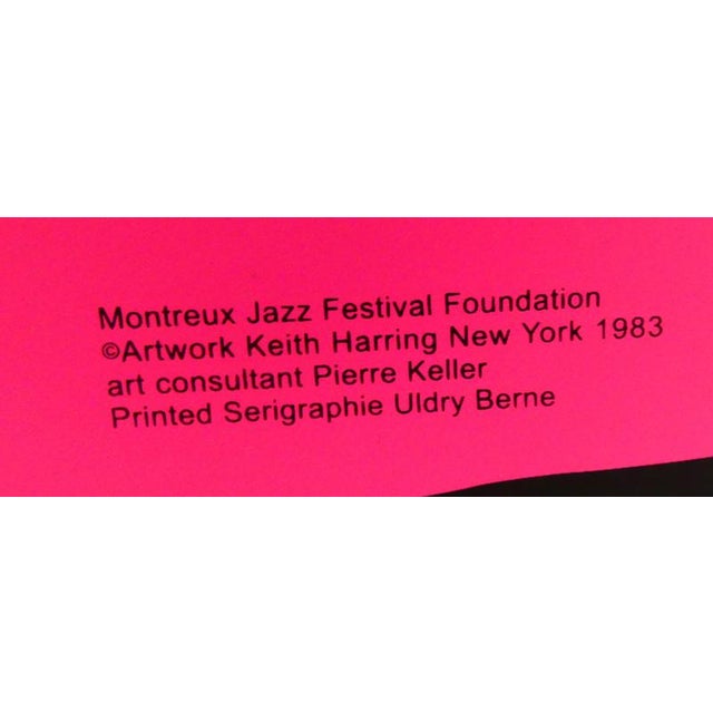 Keith Haring, Montreux Jazz Festival (orange), 1983, Serigraph For Sale - Image 3 of 5