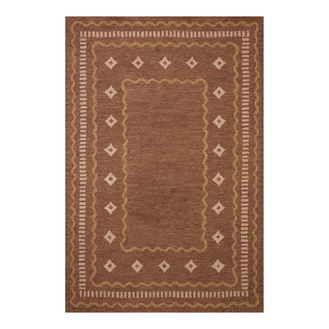Chris Loves Julia x Loloi Alfie Clay / Spice 8'-6" x 11'-6" Area Rug For Sale