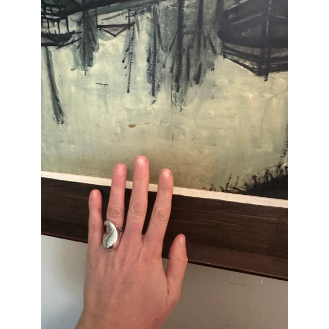 Vintage Bernard Buffet ‘The Canal’ Framed Print For Sale In New York - Image 6 of 7