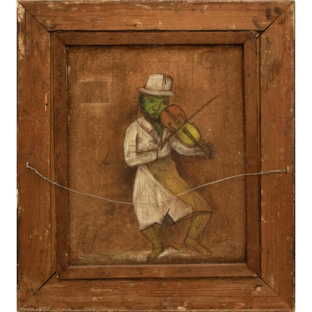 Late 20th Century 20th Century Figurative Modern Painting, Manner of Chagall For Sale - Image 5 of 8