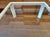 Mid-Century Coffee Table in White Lacquered Wood with Glass Top, 1960s For Sale - Image 4 of 8