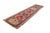 Tribal Hand Knotted Wool Geometric Diamond Medallion Tribal Animal Rug Runner 3' X 12' For Sale - Image 3 of 14