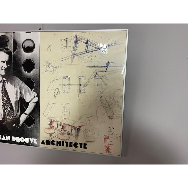 Jean prouvé architecte – a striking large-format poster published by archives internationales in 1995, celebrating the...
