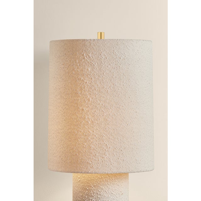 2020s Mitzi Sam 15 in. 1 Light Table Lamp in Aged Brass Finish For Sale - Image 5 of 9