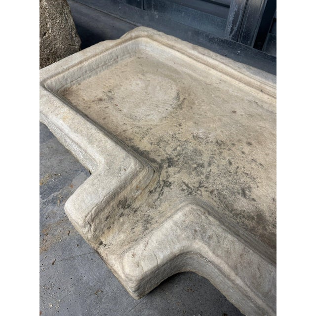 Rare 18th Century Antique French Stone Sink/Basin For Sale In Denver - Image 6 of 9