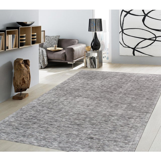 Transitional Transitional Silver Area Rug- 5' 0" X 8' 0" For Sale - Image 3 of 3