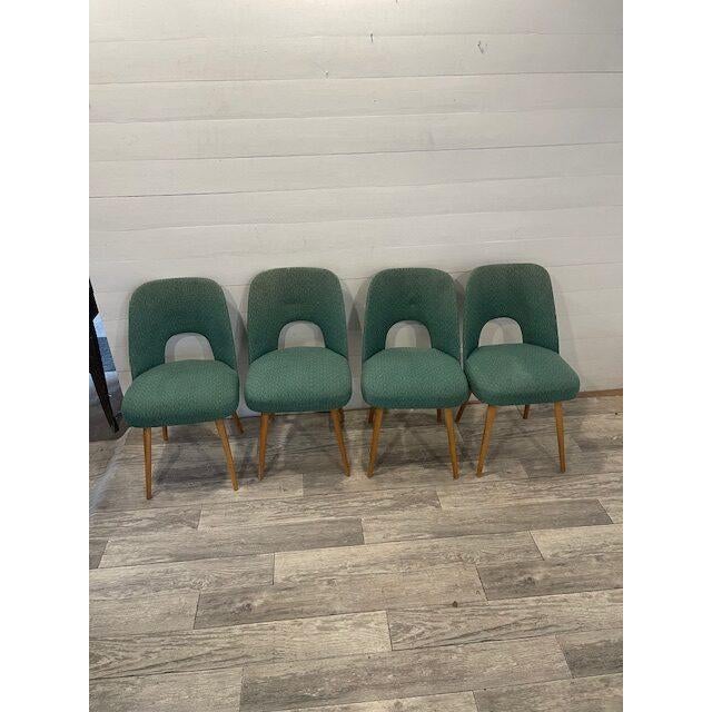Original Vintage Retro 4 Lollypop Chairs [ dining chairs ] by Oswald Heartl, 1960 Very rare in this very good condition...