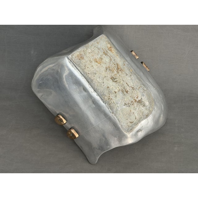 Black Vintage Brutalist Fireplace Cask in Brass by David Marshall, 1975 For Sale - Image 8 of 9