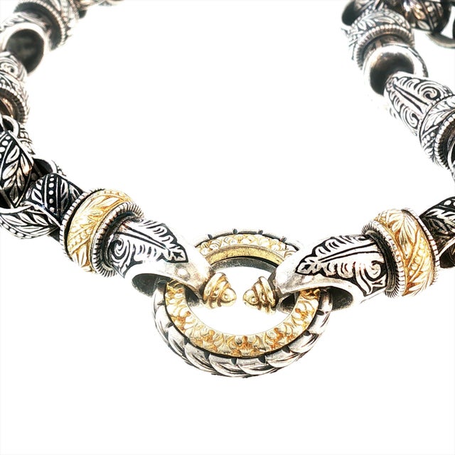 Late 20th-Century Sterling and 18k Bowman Original Reversible Heart Necklace For Sale In Cincinnati - Image 6 of 12