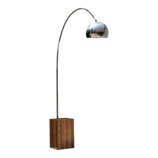 Mid-Century Modern Chrome Arch Floor Lamp, 1960's For Sale