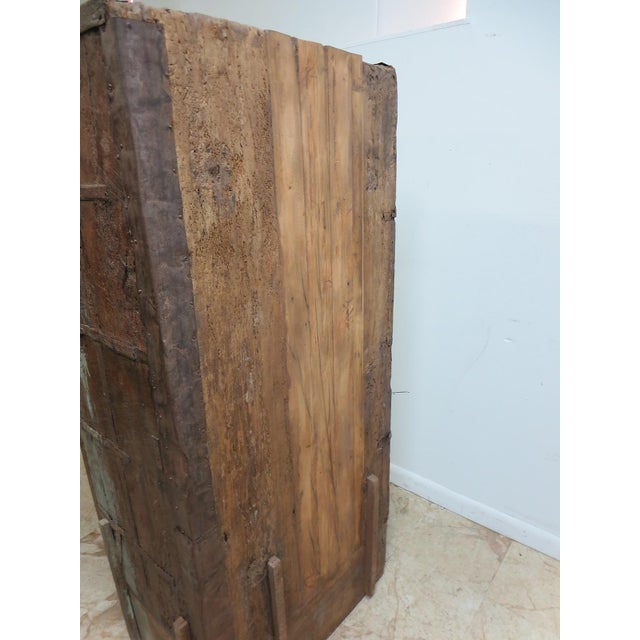 Chinese Antique Primitive architectural salvage Hutch China Cabinet Cupboard For Sale - Image 3 of 11