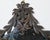 Metal Spanish 19th Century Metal Wall Mirror with Rosettes, Foliage and Dark Patina For Sale - Image 7 of 12