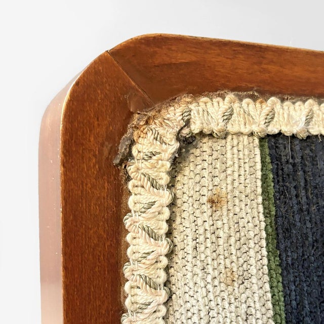 Italian Art Deco Benches in Fabric and Wood, 1930s, Set of 2 For Sale - Image 14 of 18