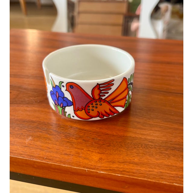 Iconic acapulco motif, created in 1967 by christine reuter for villeroy & boch, here in its small ashtray form, emblematic...