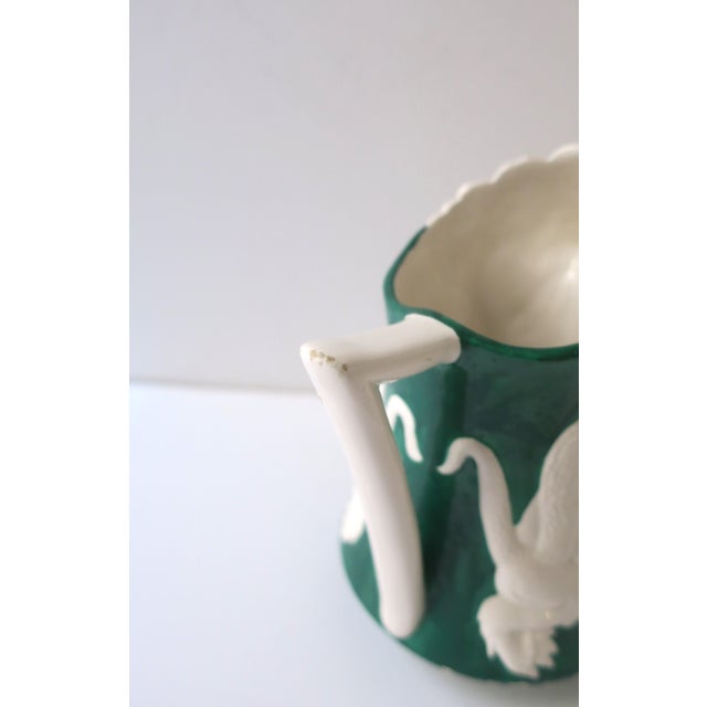 Italian Pitcher Vase With Dragon Relief, Circa 1950s Italy For Sale - Image 9 of 11