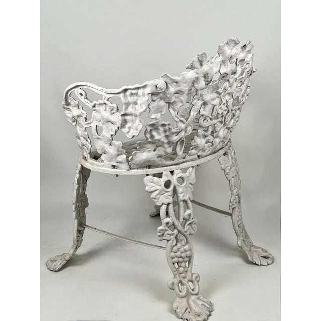 Antique Cast Iron Grapevine & Leaf Garden Seat Chair Chairish