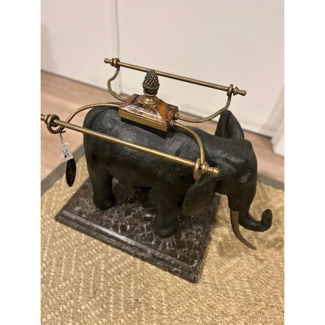 Maitland - Smith Maitland Smith Elephant Towel Holder For Sale - Image 4 of 11