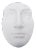 Vintage 1960's White Resin and Plaster Face Wall Sculpture For Sale
