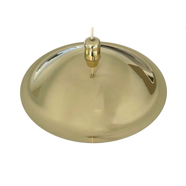 Large Scandinavian Pendant Light in Brass For Sale - Image 14 of 18