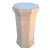 80's Post Modern 42" Tall Center Table Octogonal Shaped Plaster Finished Wooden Pedestal For Sale In Palm Springs - Image 6 of 6