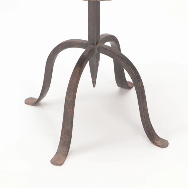 1970s Circa 1970 Vintage Mixed Metal Side Chairs- a Pair For Sale - Image 5 of 8