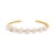 Encircle your wrist with the timeless elegance of the 18 KT Yellow Gold Freshwater Pearl Cuff Bracelet, a quintessential...