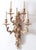 Late 19th Century Pair of French Louis XV Style Five-Light Gilt Brass Sconces For Sale - Image 5 of 9