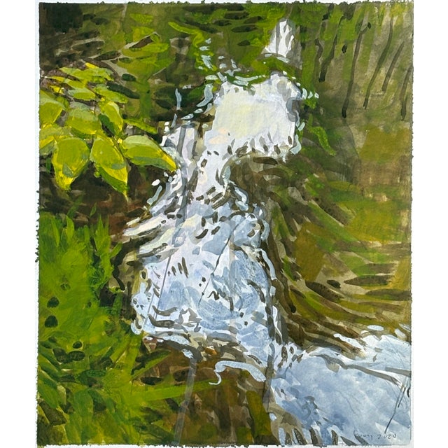 Impressionist Impressionist Painting, Moving Water For Sale - Image 3 of 4