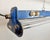 Industrial Blue Hanging Tube Light, 1970s For Sale - Image 4 of 18
