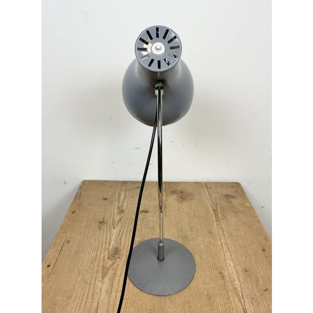 Grey Table Lamp by Josef Hurka for Napako, 1960s For Sale - Image 11 of 15