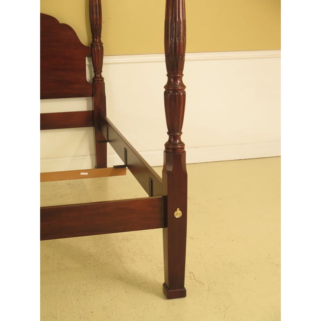 Drexel Heritage King Size Mahogany Poster Bed Chairish